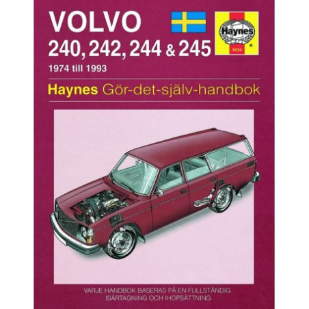 Volvo 240 242 244 & 245  1974 - 1993 (svenske utgåva)