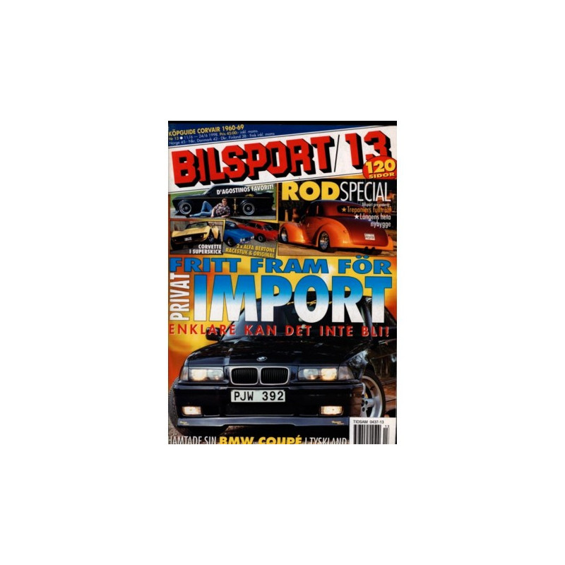 Bilsport nr 13  1998