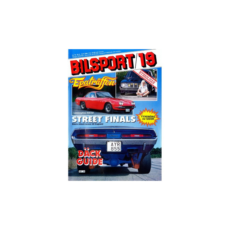 Bilsport nr 19  1984